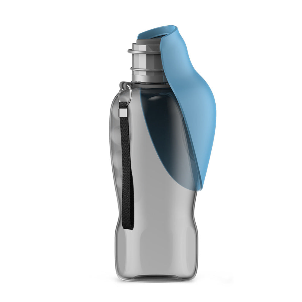 Portable Pet Water Bottle 800ml – Leakproof Dog Travel Bottle with Foldable Drinking Bowl