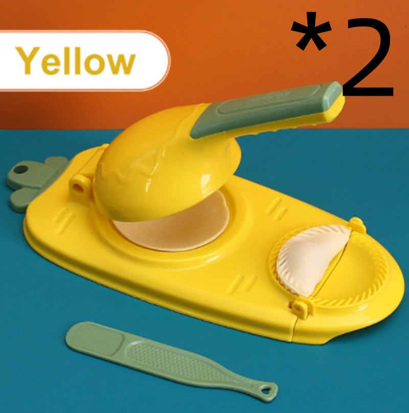 Manual Dumpling Maker Mold Press – 2-in-1 Kitchen Tool for Fast Dough Wrapper Making