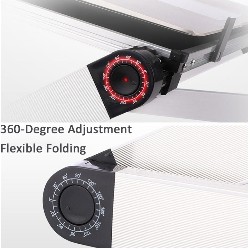 Foldable Laptop Stand Ergonomic Adjustable Laptop Riser for Desk – Portable MacBook Holder for Home Office