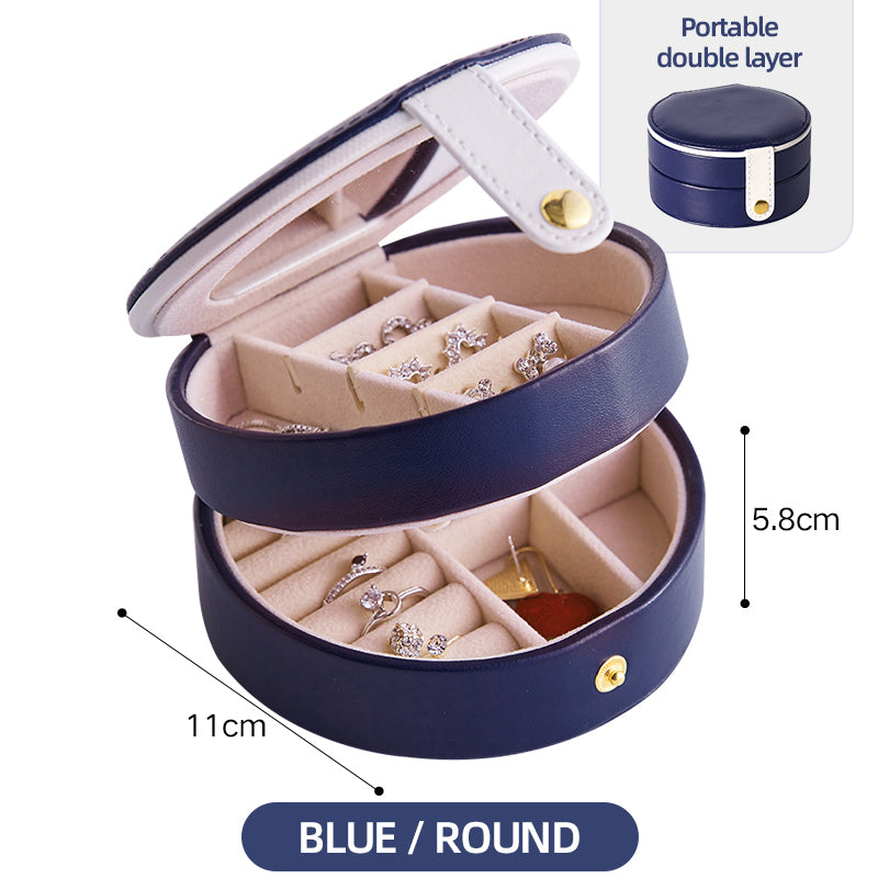 Jewelry Organizer Box – Foldable Desktop Storage for Earrings & Necklaces