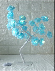 Romantic LED Rose Tree Light – Aesthetic Bedside Table Lamp for Cozy Bedroom Decor