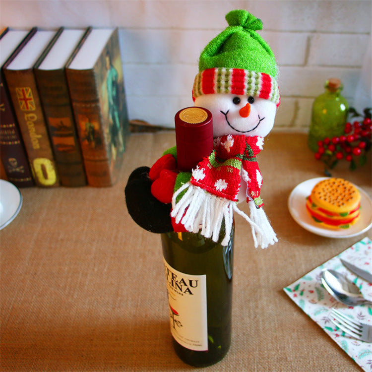 Christmas Wine Bottle Covers for Holiday Cheer