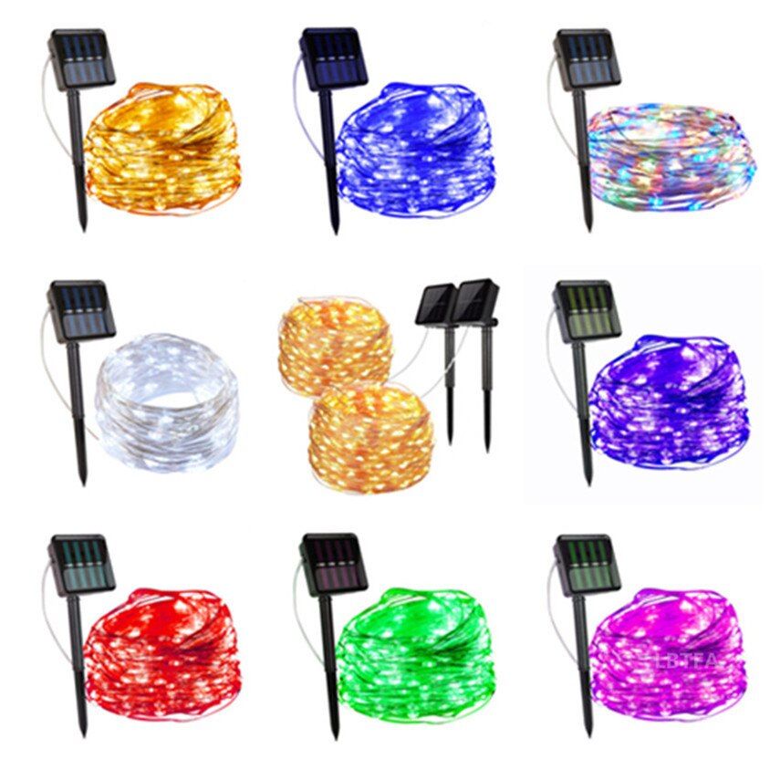 Solar LED Garden Lights – Outdoor Waterproof String Lights for Party & Holiday Decor