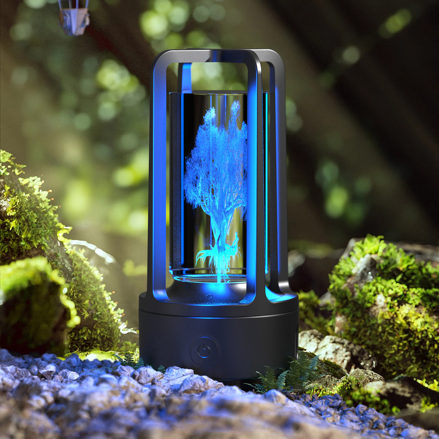 Acrylic Crystal LED Lamp with Bluetooth Speaker – Touch Control Night Light for Bedroom