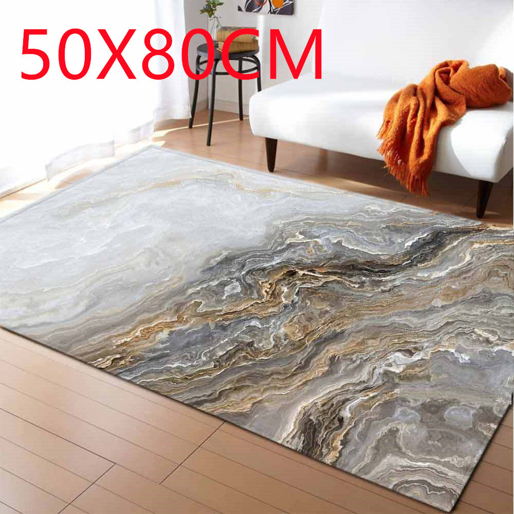 Marble Pattern Carpet Rug – Luxury Living Room & Bedroom Area Rug Home Decor