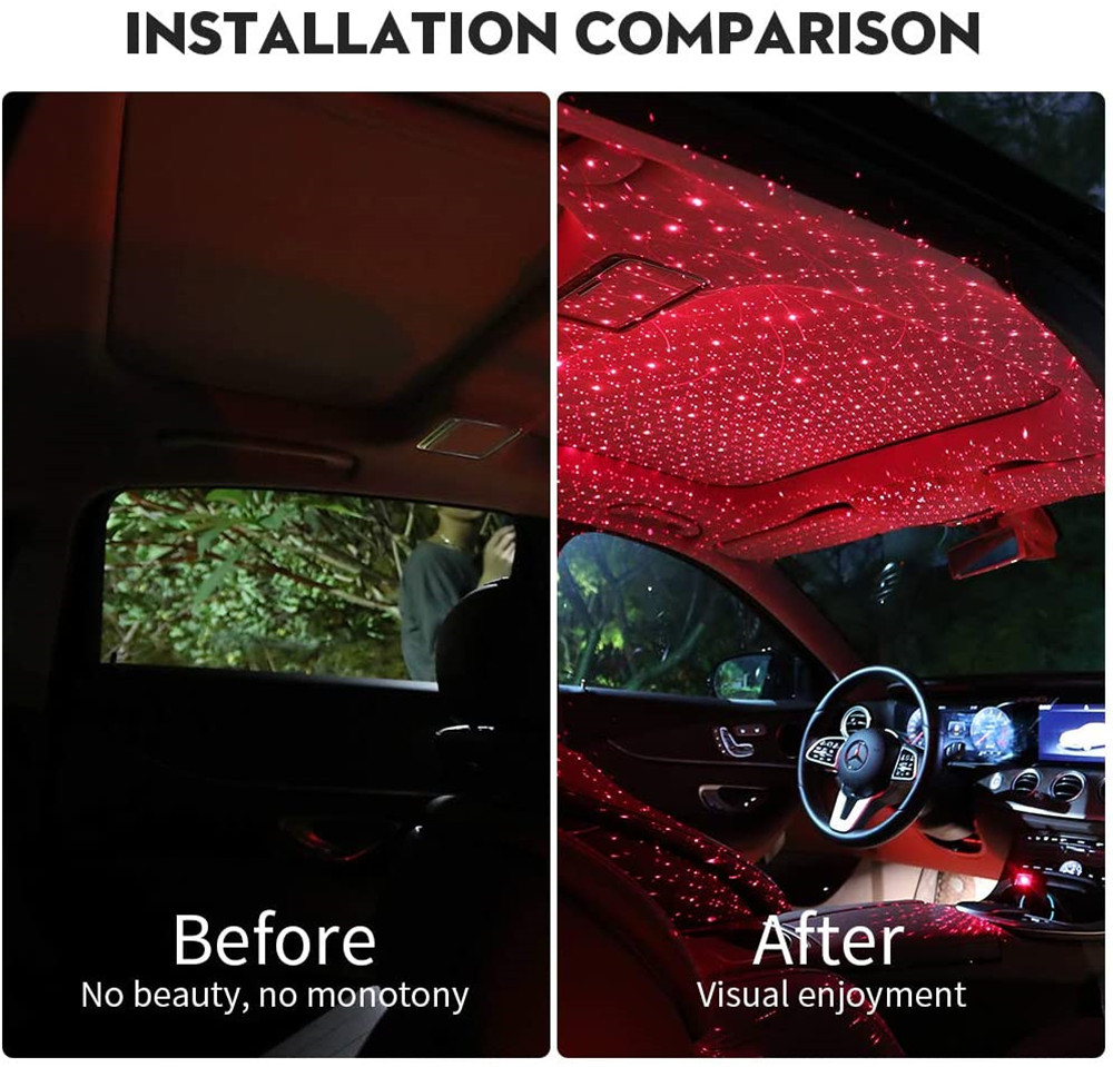 Auto Roof Star Projector Lights - Starry Sky Projector LED Night Lamp