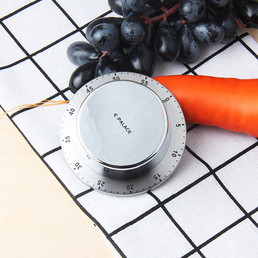 Mechanical Kitchen Timer Stainless Steel Alarm Clock – Chef Cooking Time Management Gadget