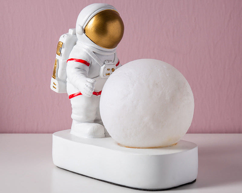 Astronaut Space Night Light LED Bedside Lamp – Nursery Decor Cute Sleep Light for Kids Room