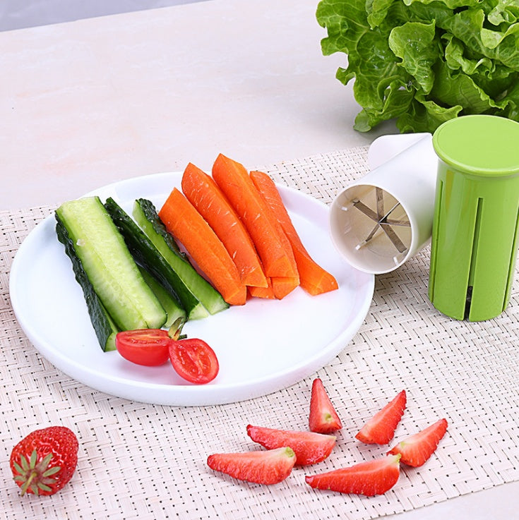 Space-Saving Kitchen Vegetable Cutter – Creative Fruit & Veggie Slicer Gadget for Fast & Easy Prep