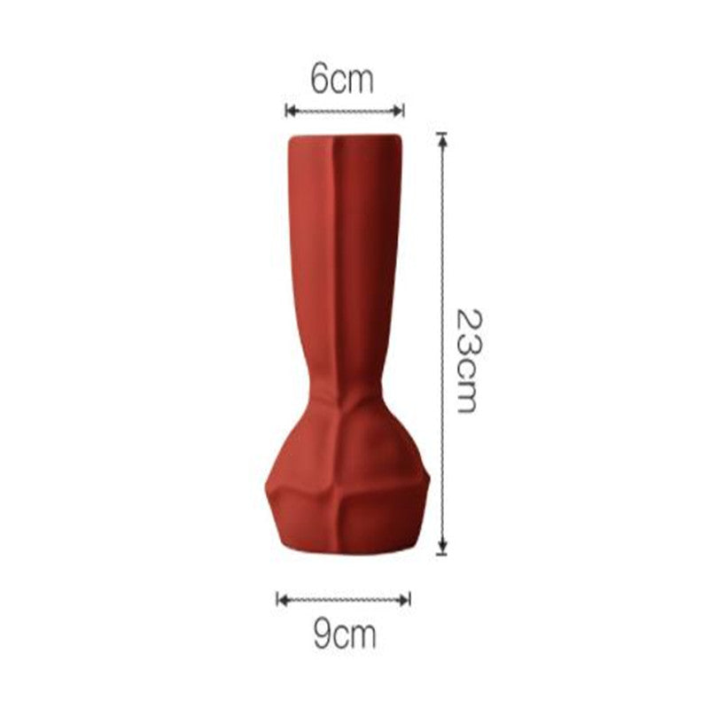 Nordic Modern Vase – Minimalist Decor for Living Room, Office & Bedroom