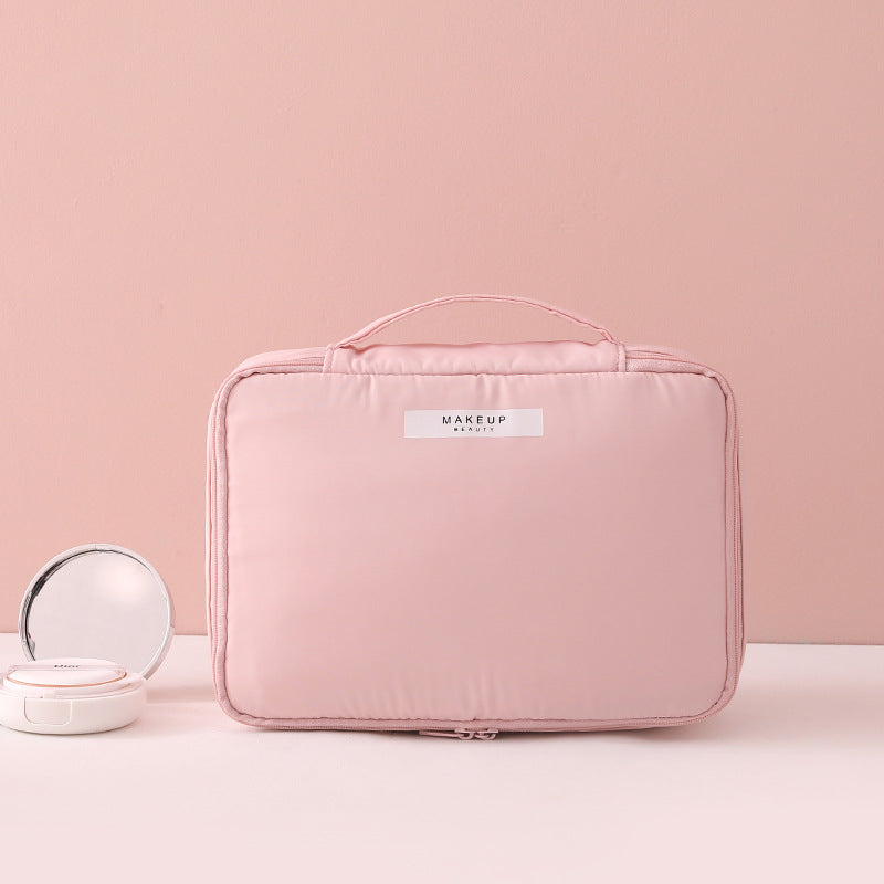 Foldable Travel Toiletry Cosmetic Bag – Makeup Organizer Case for Women, Gym & Vacation Storage