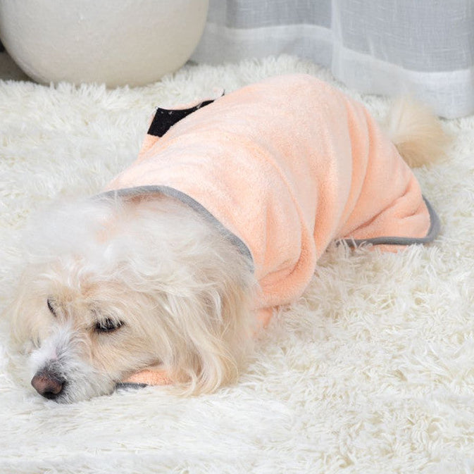 Fast Dry Pet Towel Bathrobe – Super Absorbent Microfiber Dog & Cat Grooming Dry Wrap