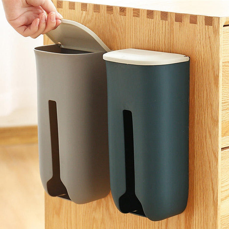 Wall Mounted Removable Kitchen Organizer Box – Plastic Bag Storage Solution