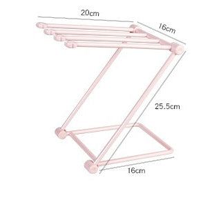 Foldable Dishcloth Shelf Rack – Kitchen Gadget for Dish Towels & Storage