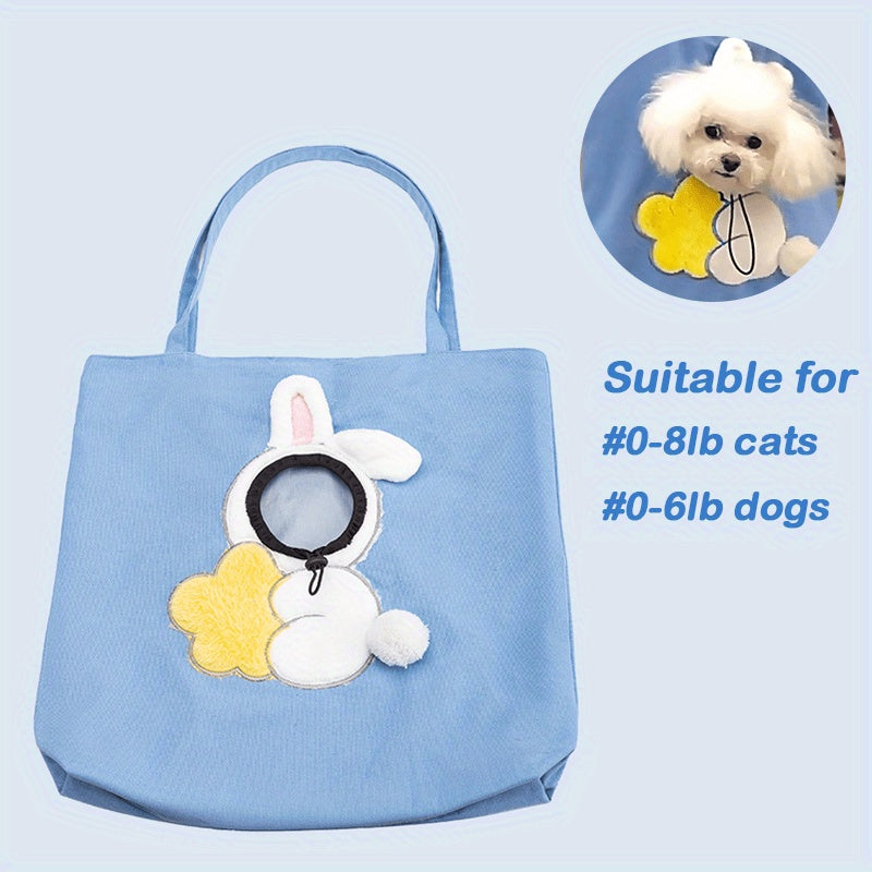 Little Bee Style Pet Travel Carrier Bag – Breathable Soft Portable Handbag for Cats & Small Dogs