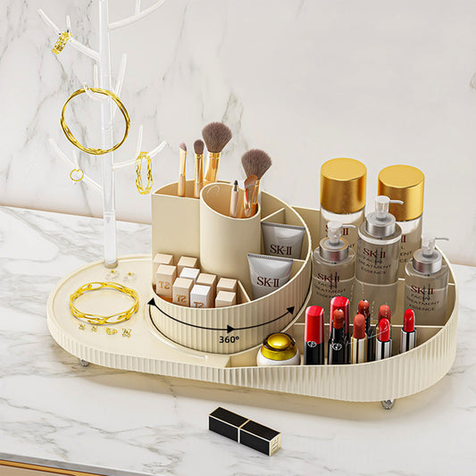 360° Spinning Makeup Organizer & Jewelry Holder