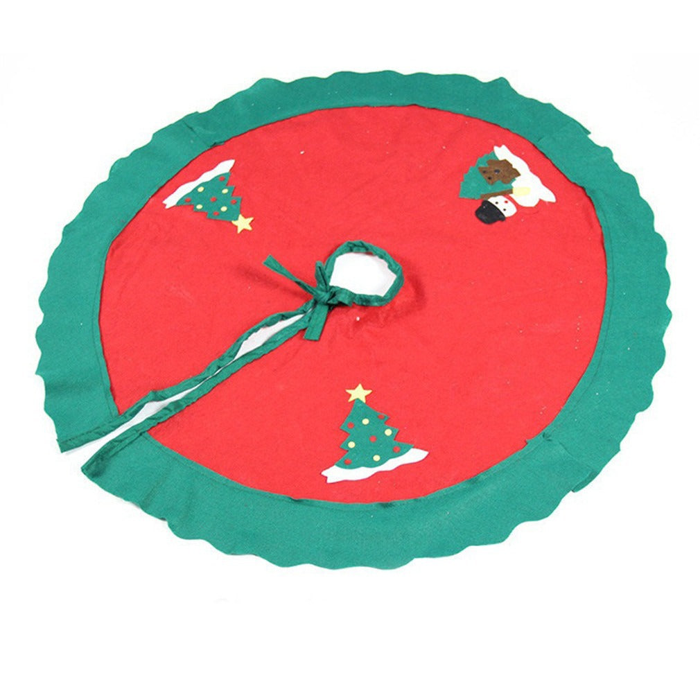 Christmas Tree Skirt Decoration – Festive Xmas Tree Base Cover for Holiday Home Decor