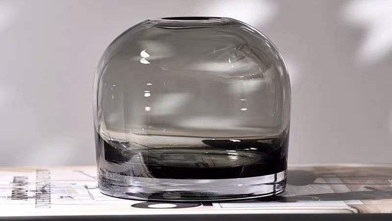 Decorative Glass Vase for Flowers – Modern Living Room & Dining Table Accent