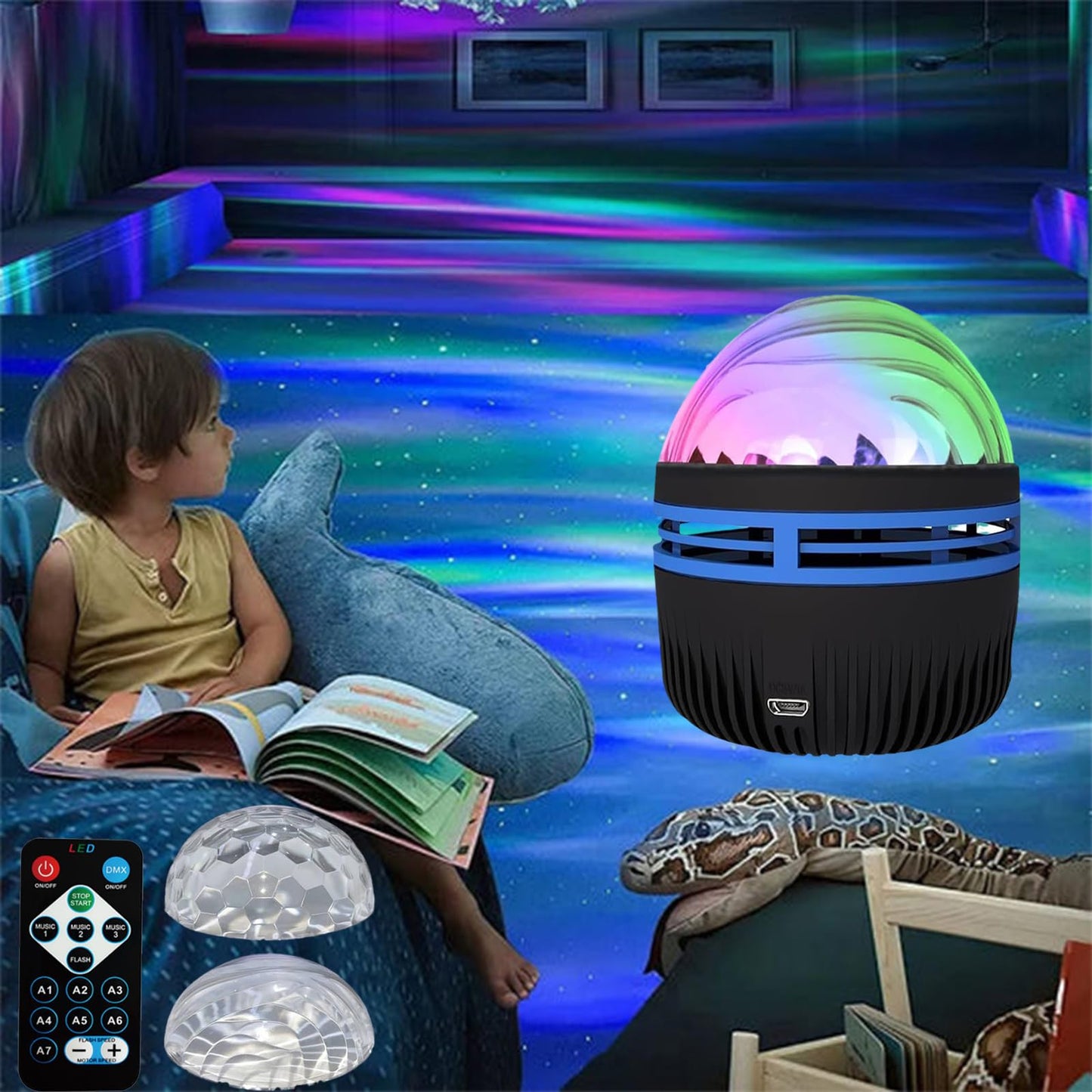 Galaxy Star Night Light Projector – LED Rotating Lamp