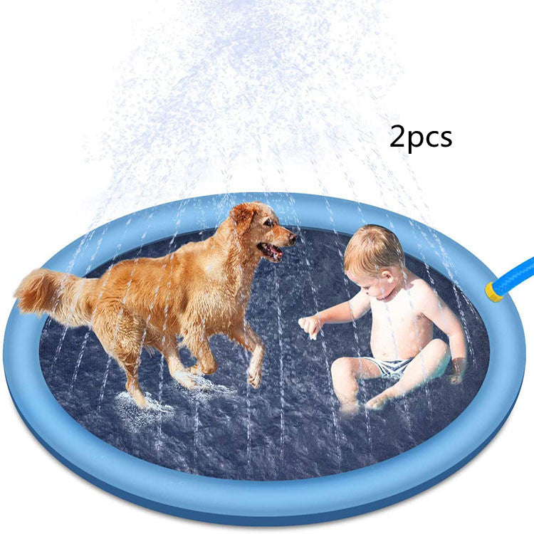 Non-Slip Splash Pad for Kids & Pets – Backyard Water Play Mat