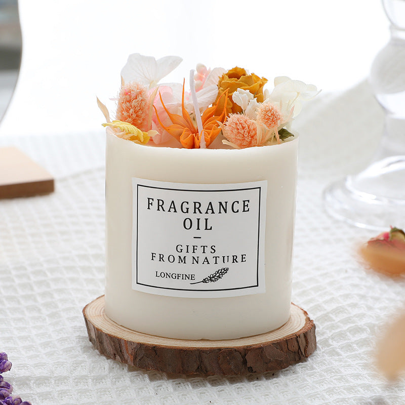 Dried Flowers Romantic Candles – Home Decor & Cozy Gift for Her