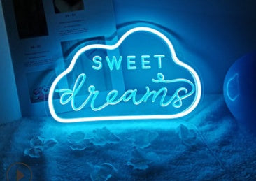 Aesthetic LED Neon Light Acrylic Back Panel – Room Decor Lamp for Bedroom & Gifts