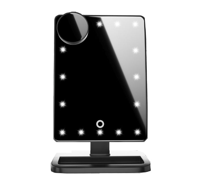 Touch Control LED Vanity Mirror with Bluetooth Speaker & Adjustable Lighting – Makeup Desk Mirror