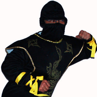 Black Ninja Warrior Costume – Halloween Cosplay Set for Party, Events & Roleplay
