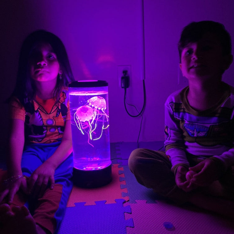 LED Jellyfish Night Lamp – USB Desk Light for Bedroom