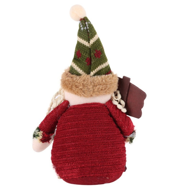 Christmas Table Decor Set – Santa Claus Elk Snowman Festive Centerpiece