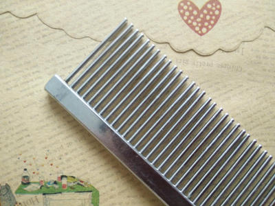 Stainless Steel Pet Comb | Anti-Shedding Grooming Tool for Dogs & Cats