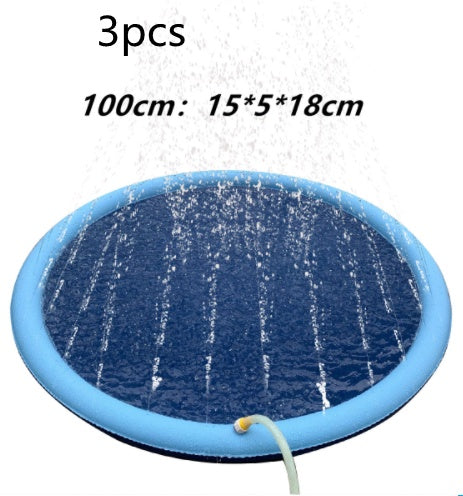 Non-Slip Splash Pad for Kids & Pets – Backyard Water Play Mat