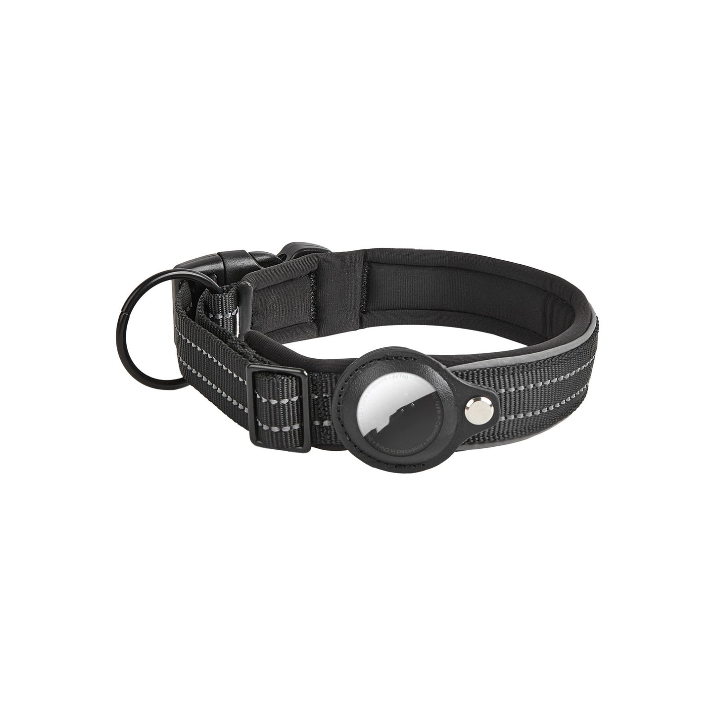 Pet AirTag Holder Collar Leather – Anti-Lost GPS Tracker for Dogs & Cats