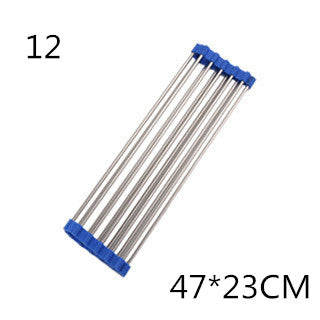 Over Sink Folding Rack Stainless Steel – Kitchen Dish Drying & Drain Organizer