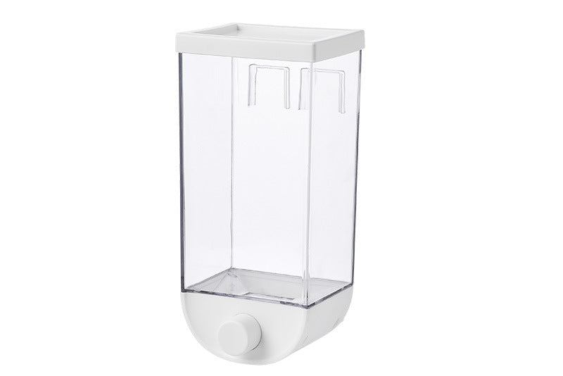 Wall-Mounted Kitchen Organizer – Easy Press Cereal & Food Dispenser
