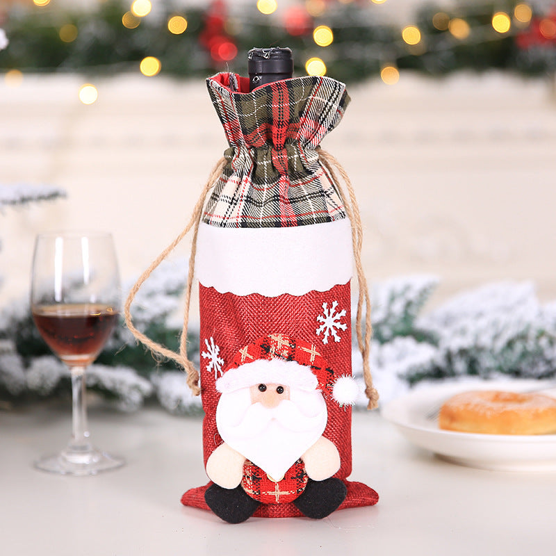 Christmas Wine Bottle Covers for Holiday Cheer