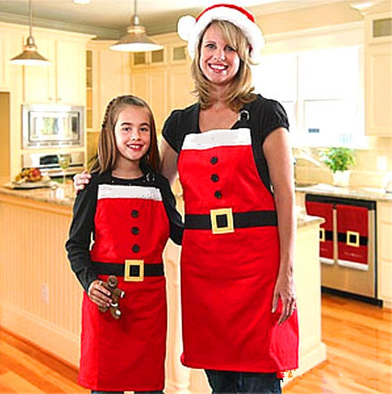 Christmas Baking Apron Red – Women’s Kitchen Cook Apron for Holiday Cooking & Gifts