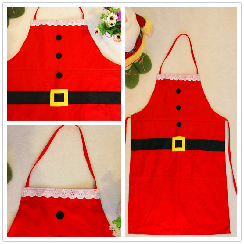 Christmas Baking Apron Red – Women’s Kitchen Cook Apron for Holiday Cooking & Gifts
