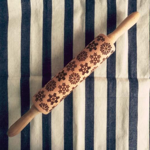 Make Festive Cookies with Christmas Embossed Rolling Pin