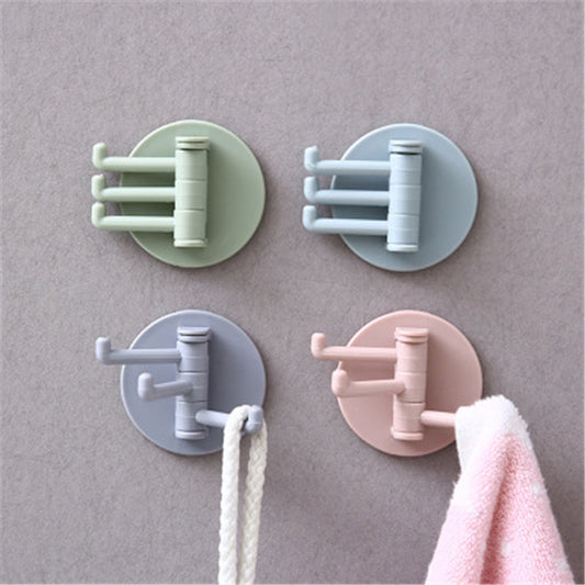 Kitchen & Bathroom Wall Hooks – ABS Nail-Free Adhesive Hooks for Storage & Organization