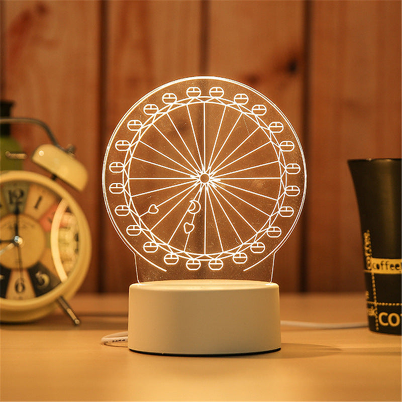 Creative Bedroom Night Light LED – Bedside Lamp for Relaxing Sleep & Home Decor