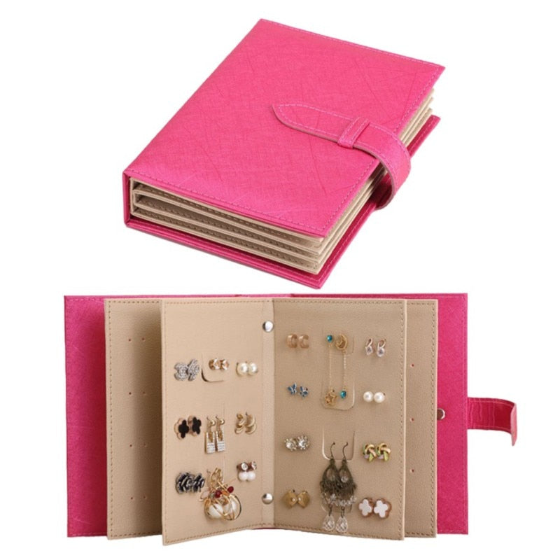Travel Jewelry Organizer Bag – Portable Earring & Necklace Storage Box