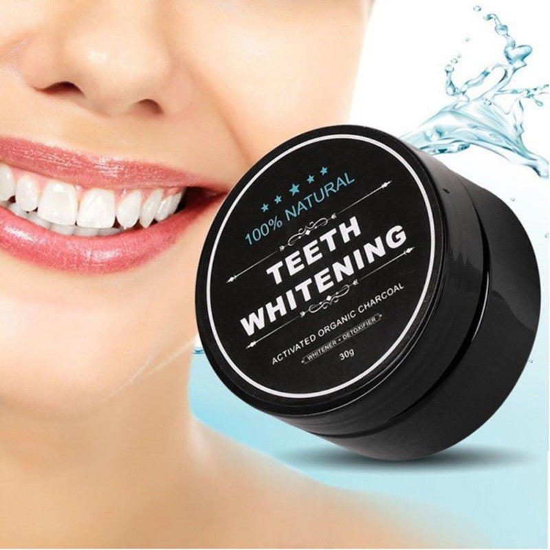 Organic Charcoal Teeth Whitening Powder | Natural Stain Removal & Oral Care