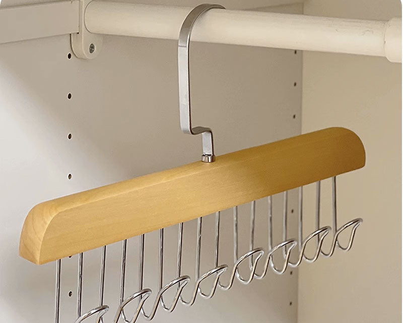 Home Closet Organizer Multi-Hook Storage Rack – Space Saving Clothes Hanger