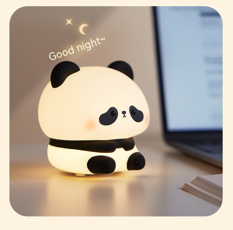 Panda LED Night Light – Cute Silicone Touch Lamp for Kids & Bedroom