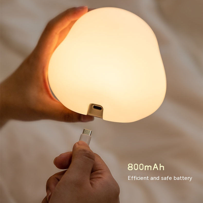 Cute Duck Night Light LED Cartoon Animal Silicone Lamp - ouch Sensor Timer & USB Rechargeable