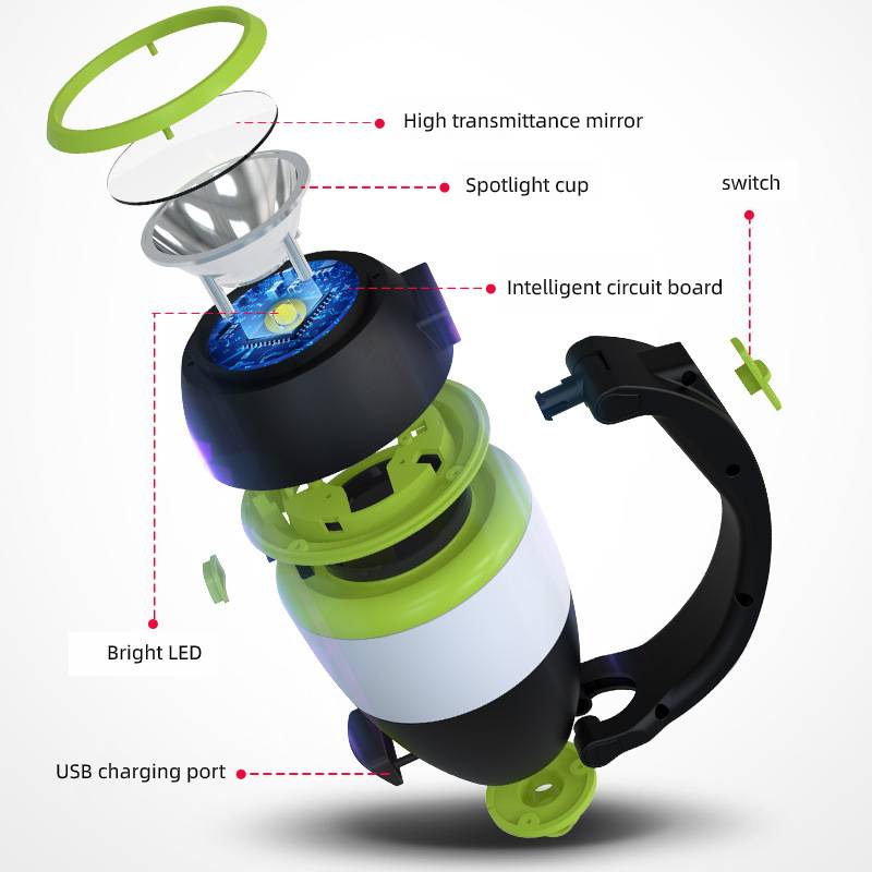 Compact 3-in-1 LED Light – Foldable Table Lamp, Tent Lantern & Emergency Flashlight