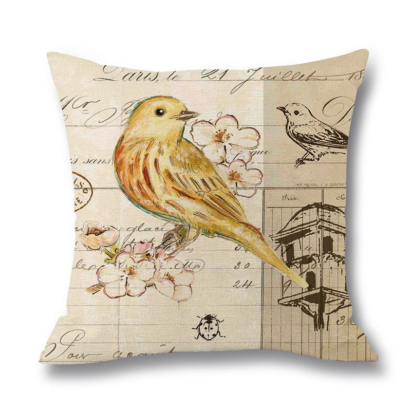 Cozy Printed Linen Throw Pillow for Everyday Comfort