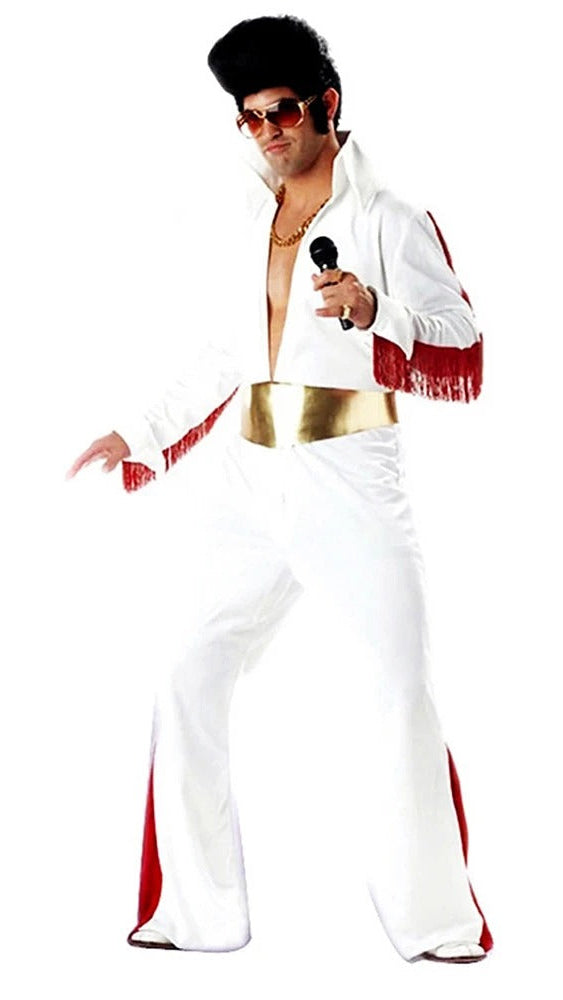 Elvis Presley Costume – Men’s Rock Star Jumpsuit for Halloween