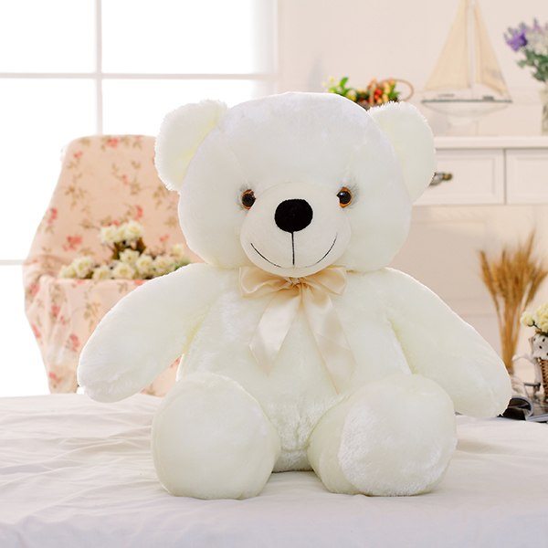 Glowing Teddy Bear Night Light Plush – LED Stuffed Toy Gift for Kids, Girls & Babies